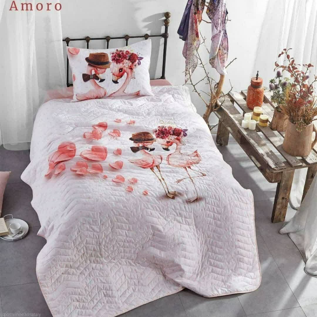 Стеганные покрывала с 3D принтами
