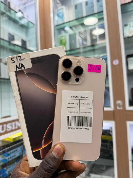 16 pro max 512 giga tout dor