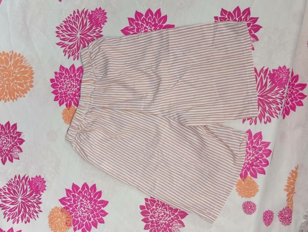 Short rayé en coton doux