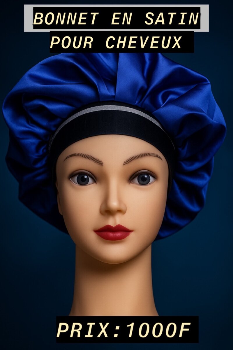 Bonnet en satin élégant