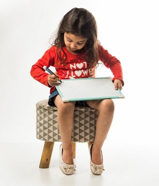 Ardoise blanche avec marqueur