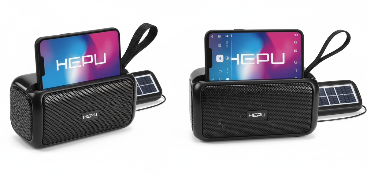 Hepu Enceinte Solaire Portable 8W
