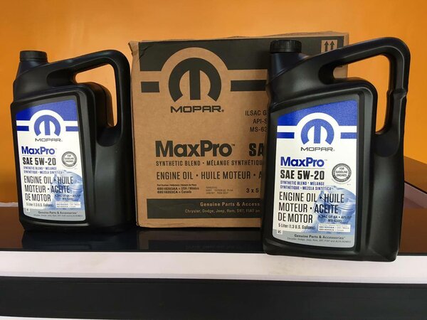 Mopar Maxpro 5W20 Engine Oil 5L imported from USA