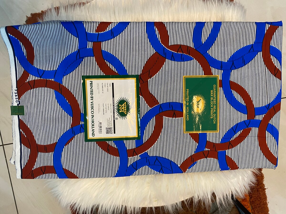 Tissu Wax Hollandais 6 yards