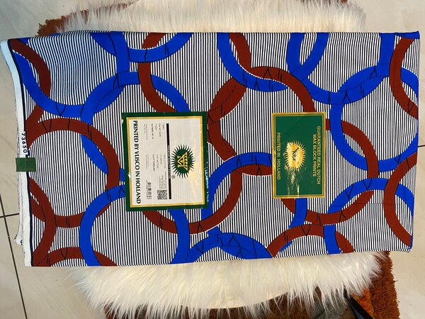 Tissu Wax Hollandais 6 yards