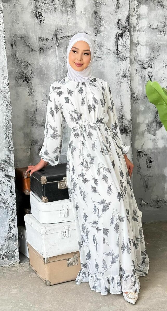 Платье из шифона