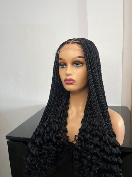 4x4 closure braided wig