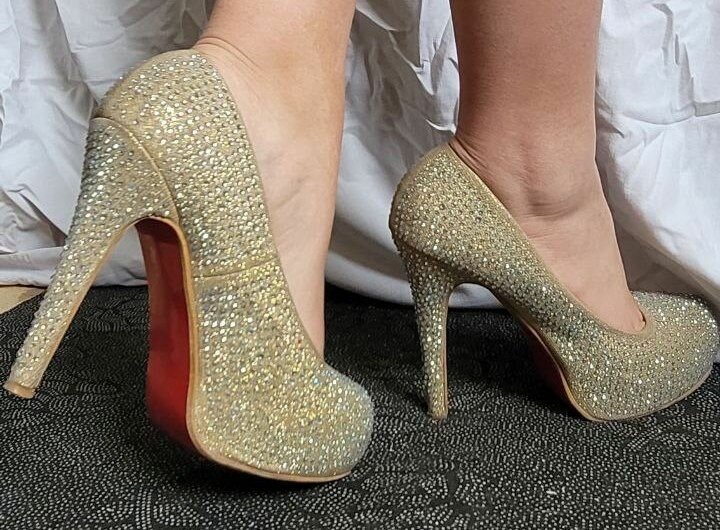 Туфли с блёстками