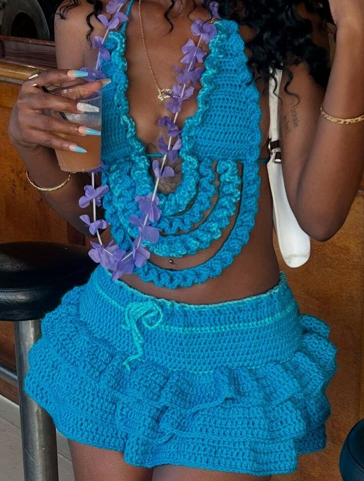 Ensemble crochet élégant