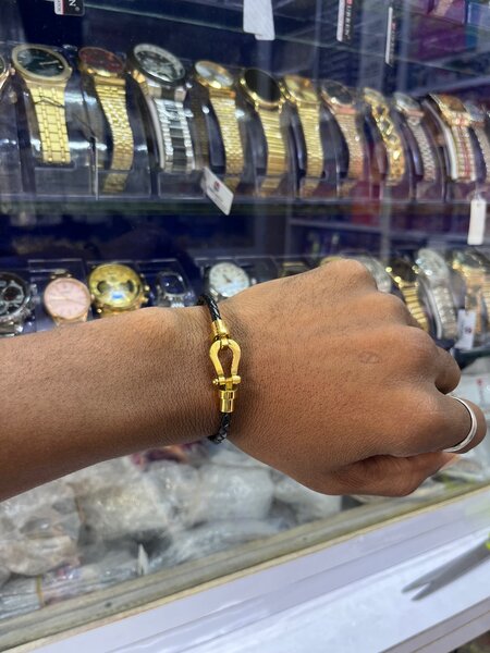 Bracelet élégant homme doré