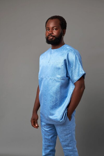 Royal Kimono set in blue