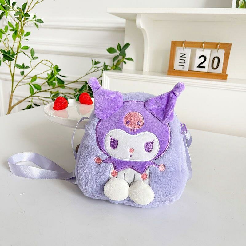 Sac peluche Kuromi violet
