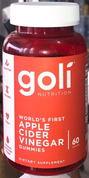 GOLI APPLE CIDER VINEGAR GUMMIES 60,s