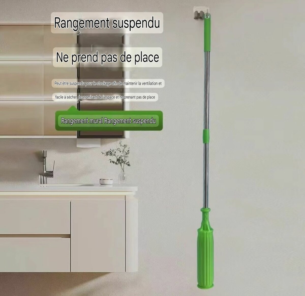 Balai à franges push-pull