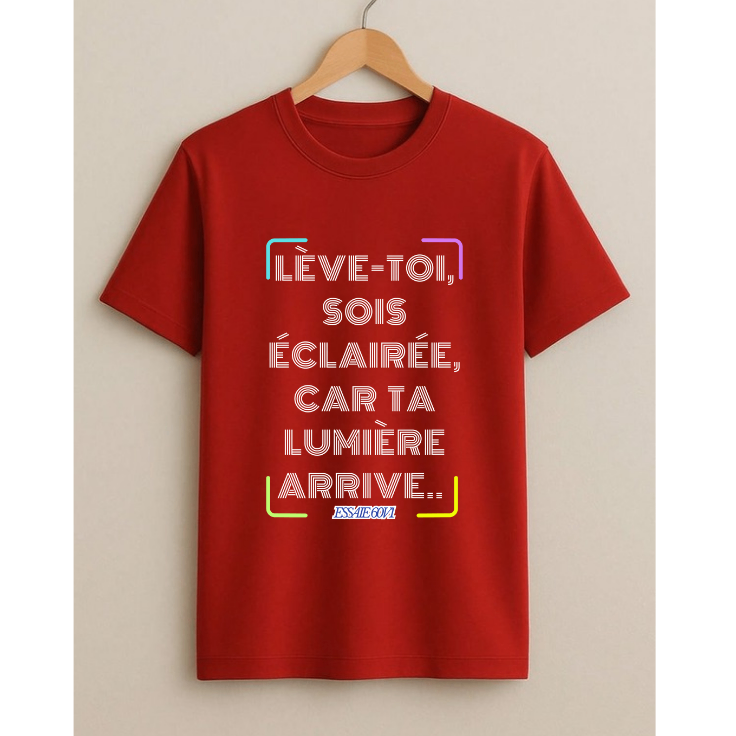 T-shirt imprimé inspirant