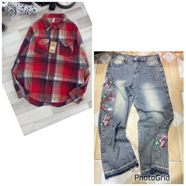 Jeans brodés pour femmes