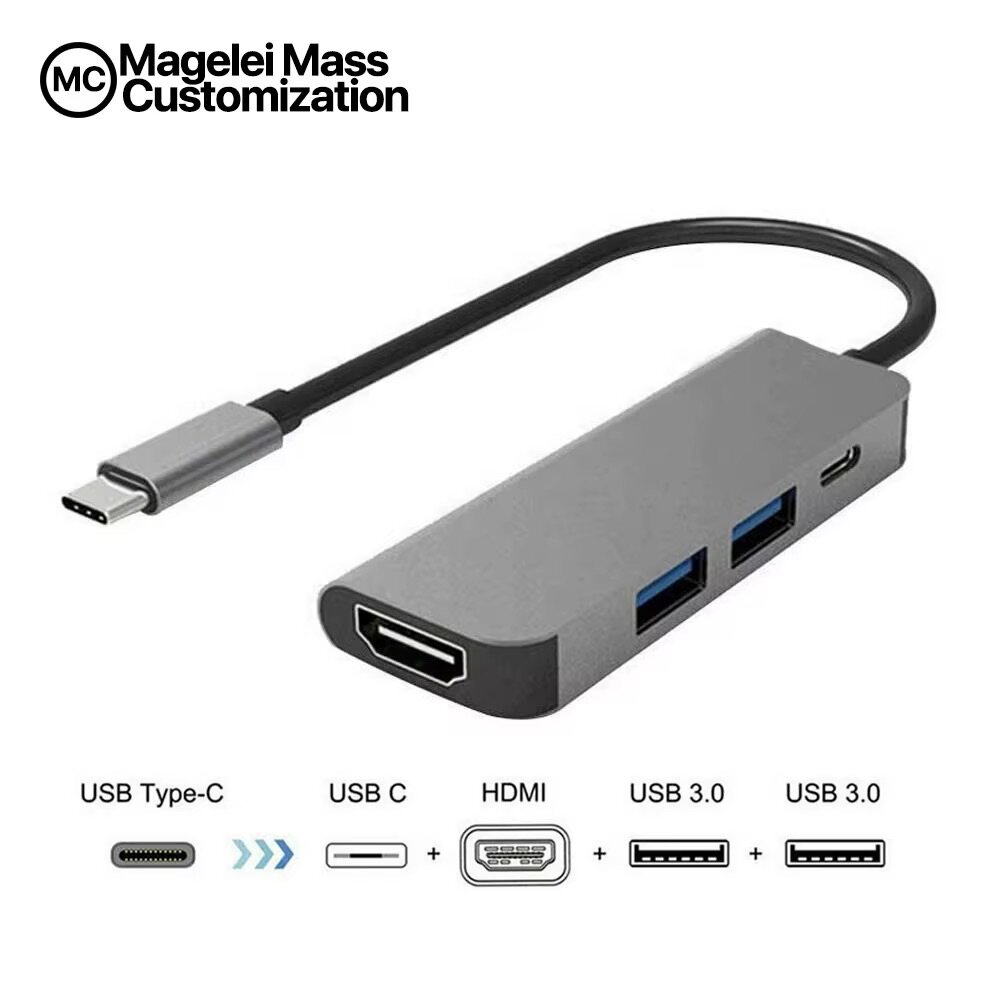 Adaptateur USB-C vers HDMI 4-en-1