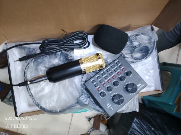 Singing live sound card professional