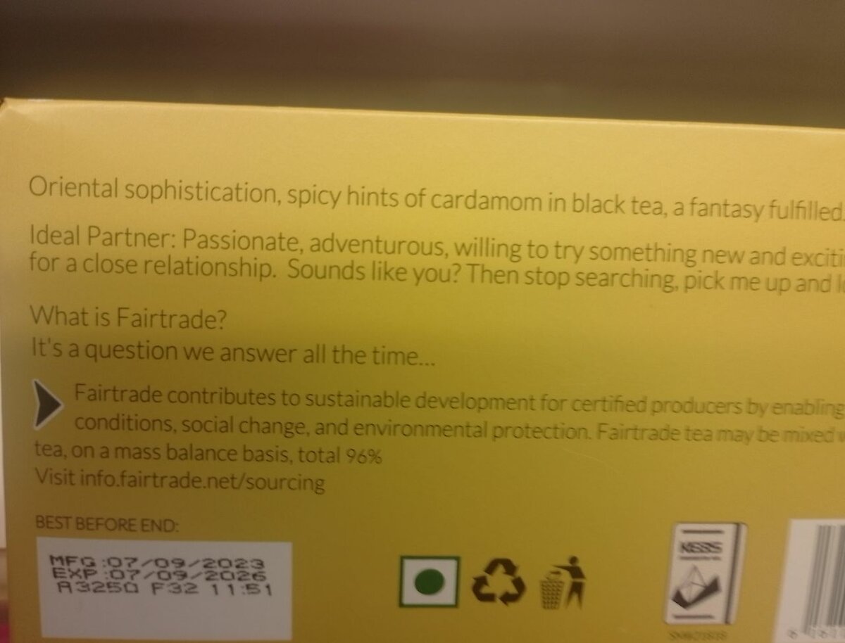 Thé Noir au Cardamome Kericho