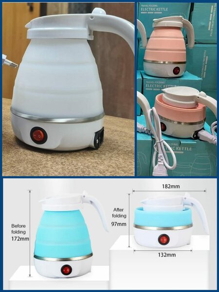 BOUILLOIRE ÉLECTRIQUE PLIABLE EN SILICONE