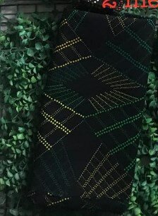 Black fabric with print 2 meters