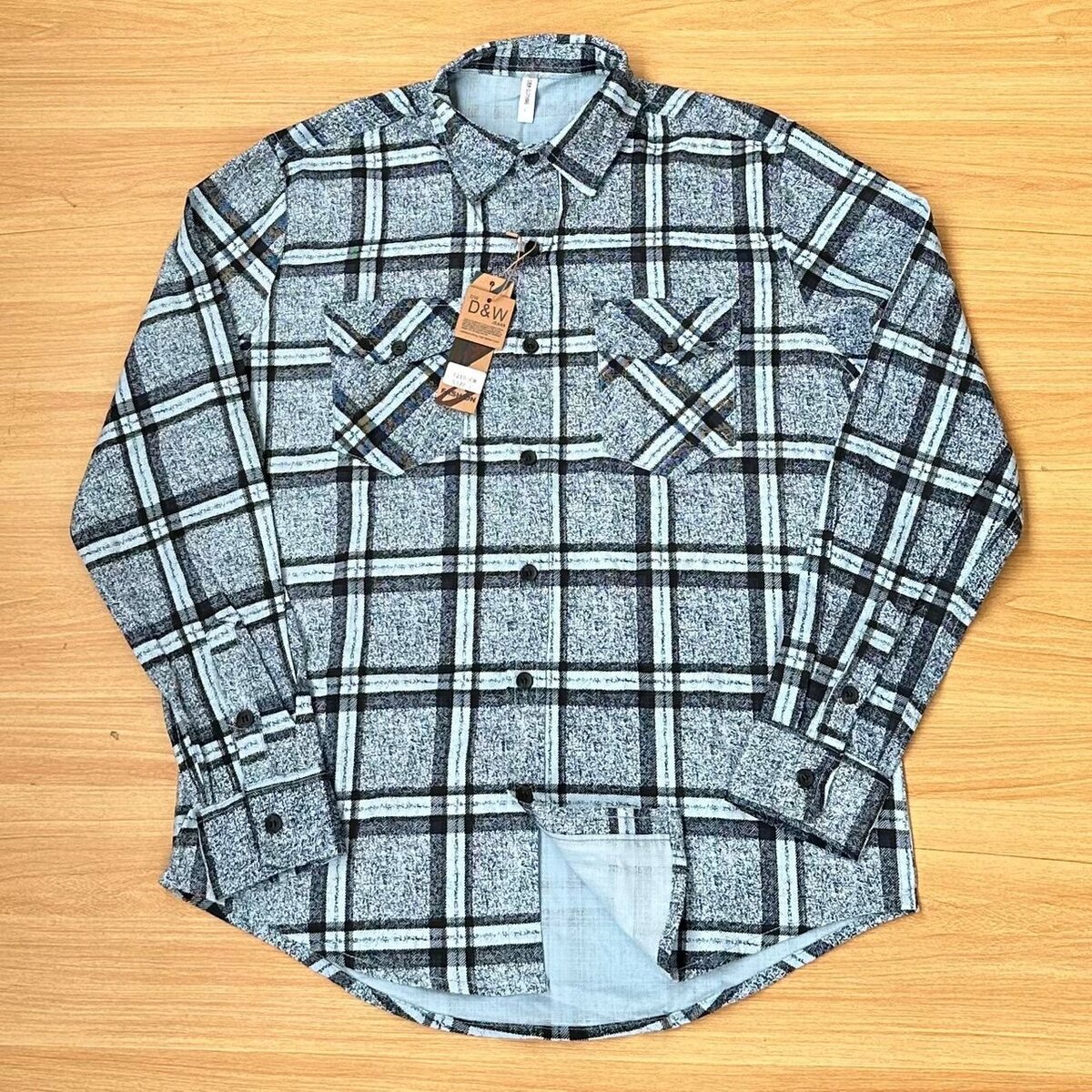 Off White plaid check-pattern flannel overshirt