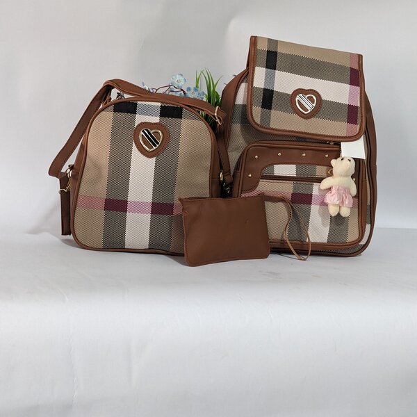 3 in 1 leather kids backpack