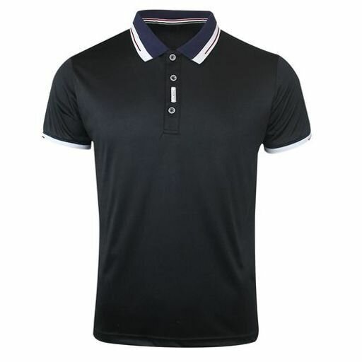 Mens Business Polo T Shirt Short Sleeve