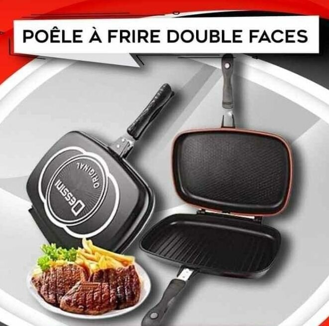 Poêle à Frire Double Faces