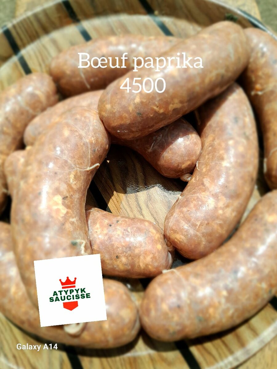 Saucisses de boeuf au paprika