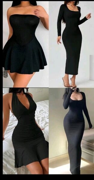 Robe Noire Élégante Femme