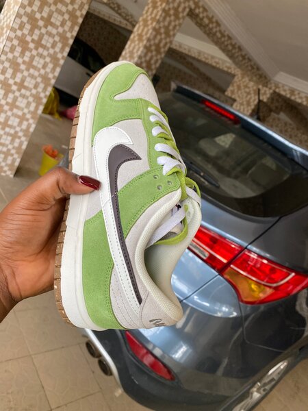 Baskets vertes tendance unisexes