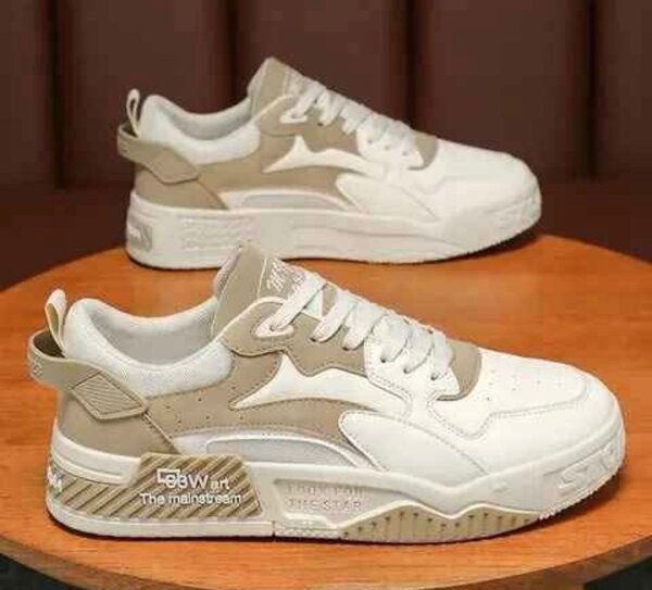 Baskets tendance en cuir