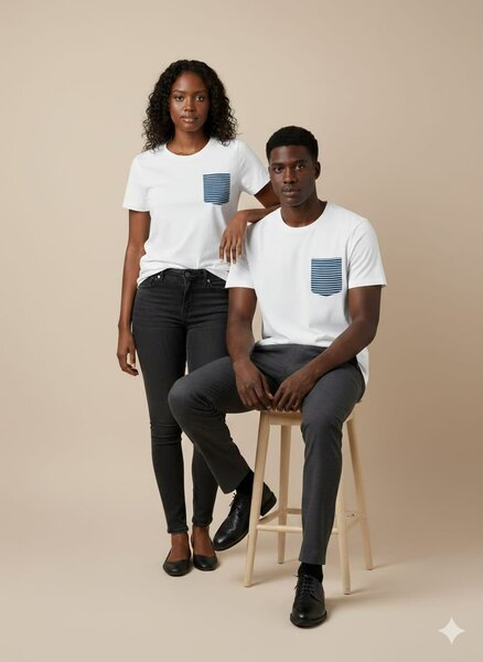 T-shirt unisexe avec poche