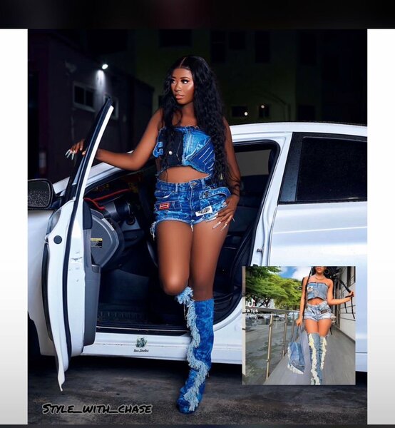 Customized thrifted jeans