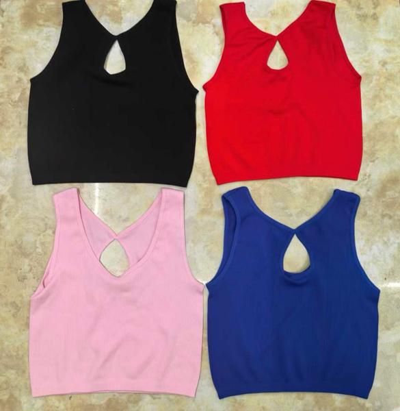 Débardeurs échancrés femme