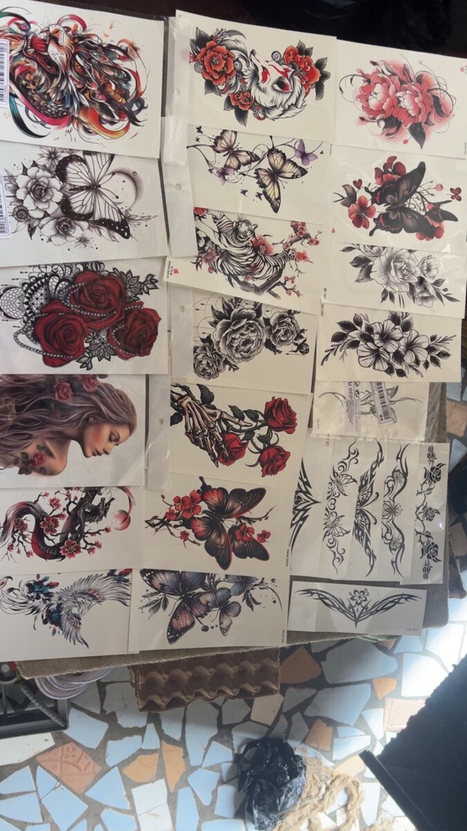 Tatouages Temporaires Flamboyants