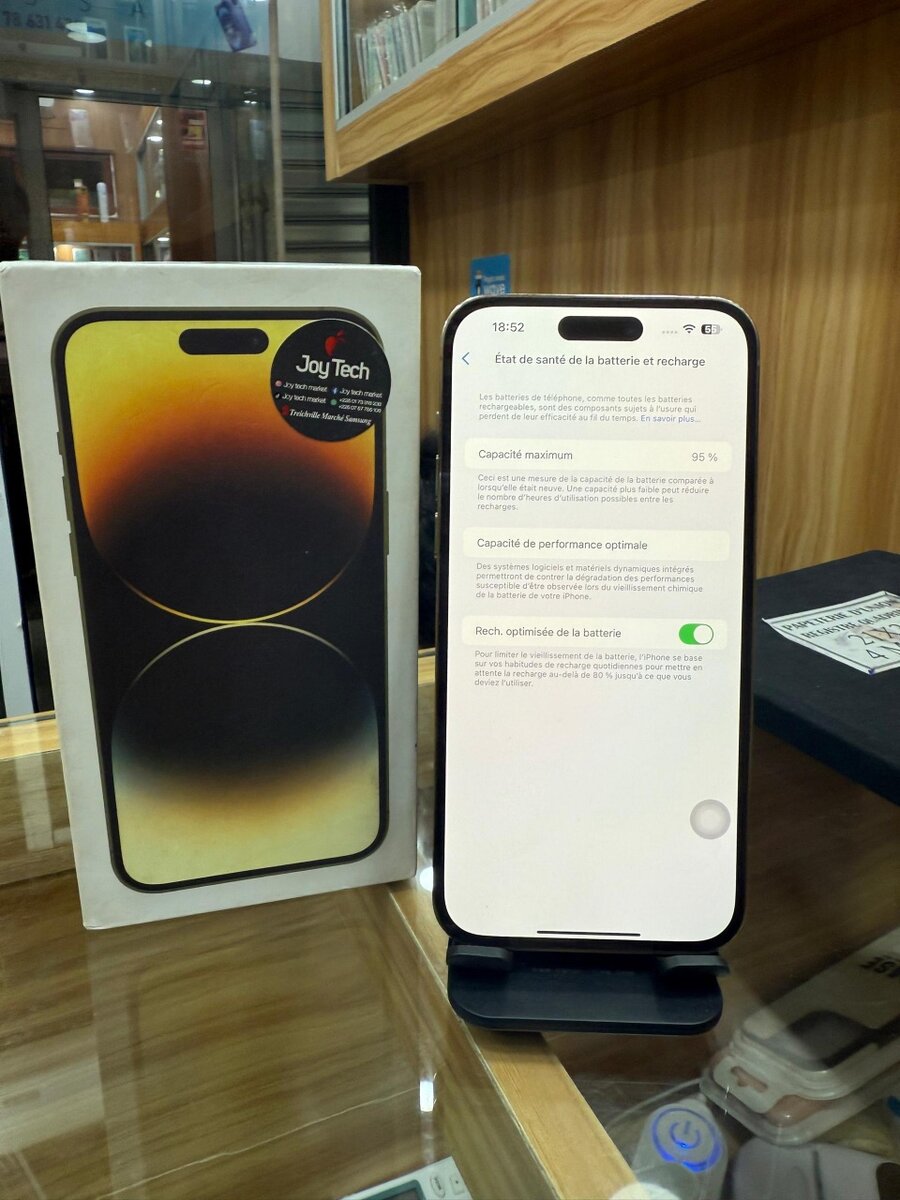 14 pro 128giga juste arrière