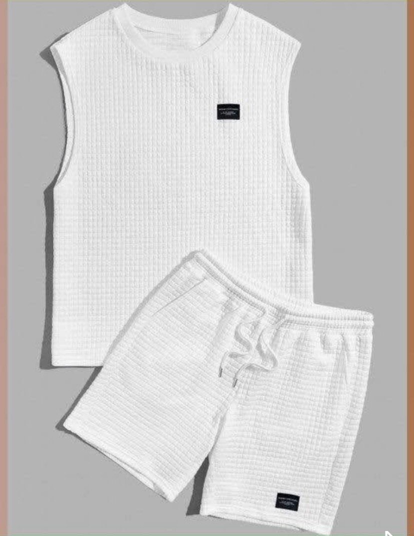 Ensemble de sport blanc pour homme