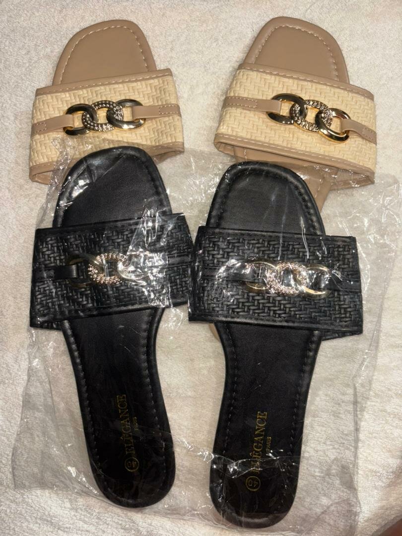 Sandales élégantes à chaîne pour femmes