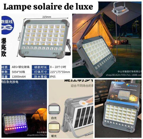 Lampe solaire extérieure LED