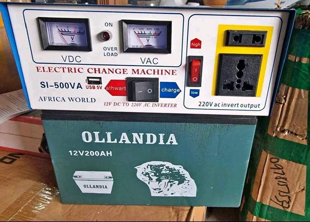 Inverter with battery