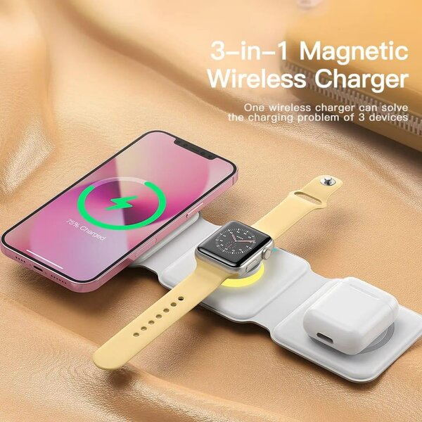 Chargeur wireless 3 en 1