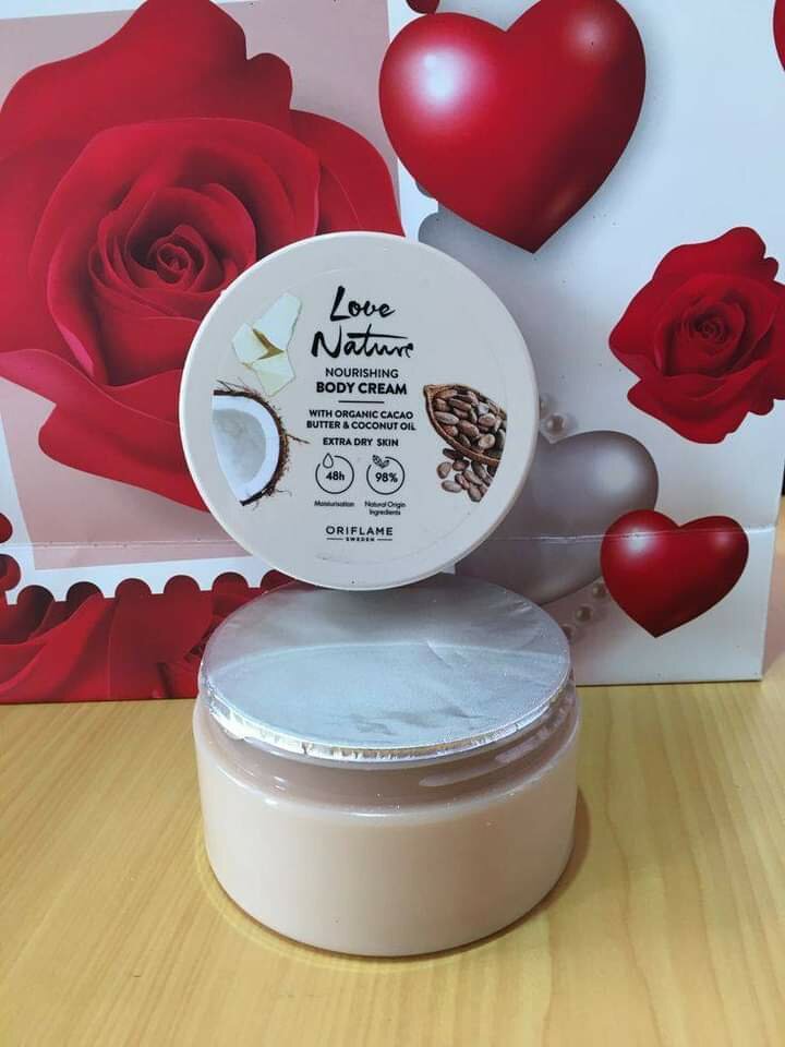 Oriflame Love Nature Cacoa Butter Body Cream and Coconut Oil