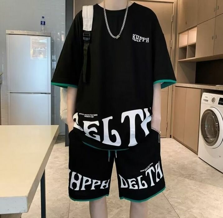 Fashion 2pcs Men's Short Sleeve T-shirt