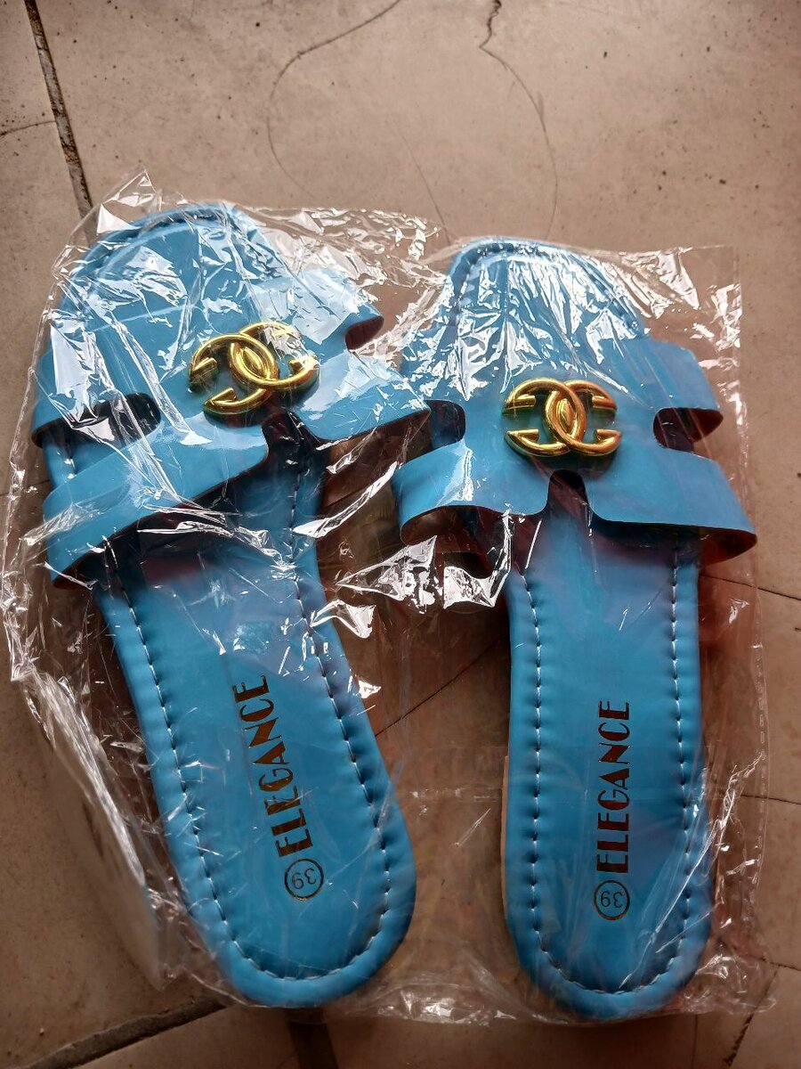 Sandales élégantes bleues femme