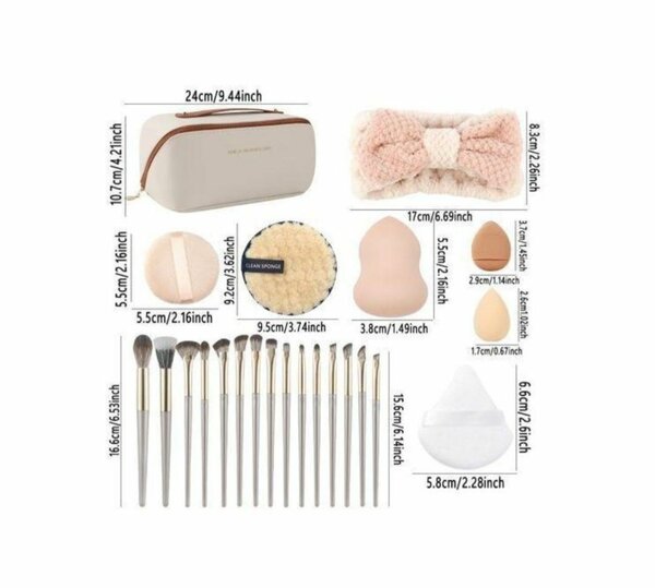 Ensemble outils maquillage complet