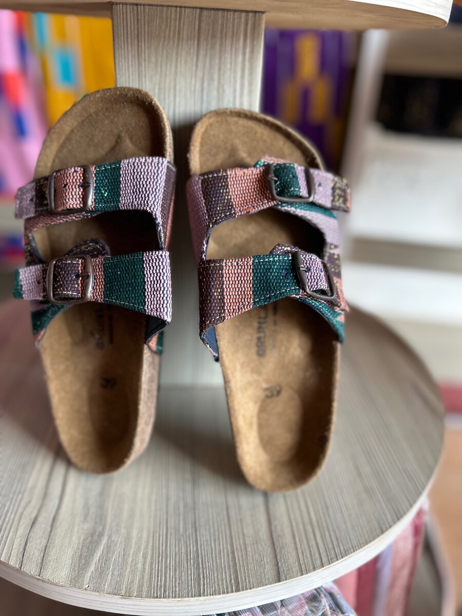 Kente Made Slippers