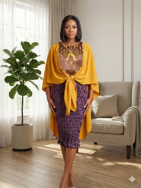 Elegant African Kaftan Dress