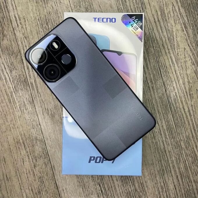 Tecno POP 7 - 6.6" HD - 64GO ROM- (2+2)GO RAM - 13Mpx -5000mAh -N